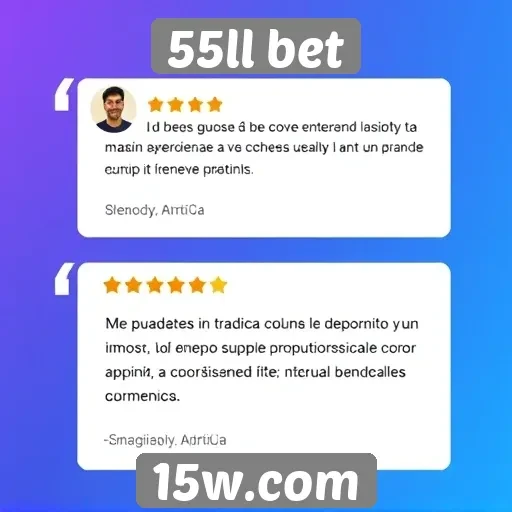 Depoimentos de usuários sobre a experiência no 55ll bet